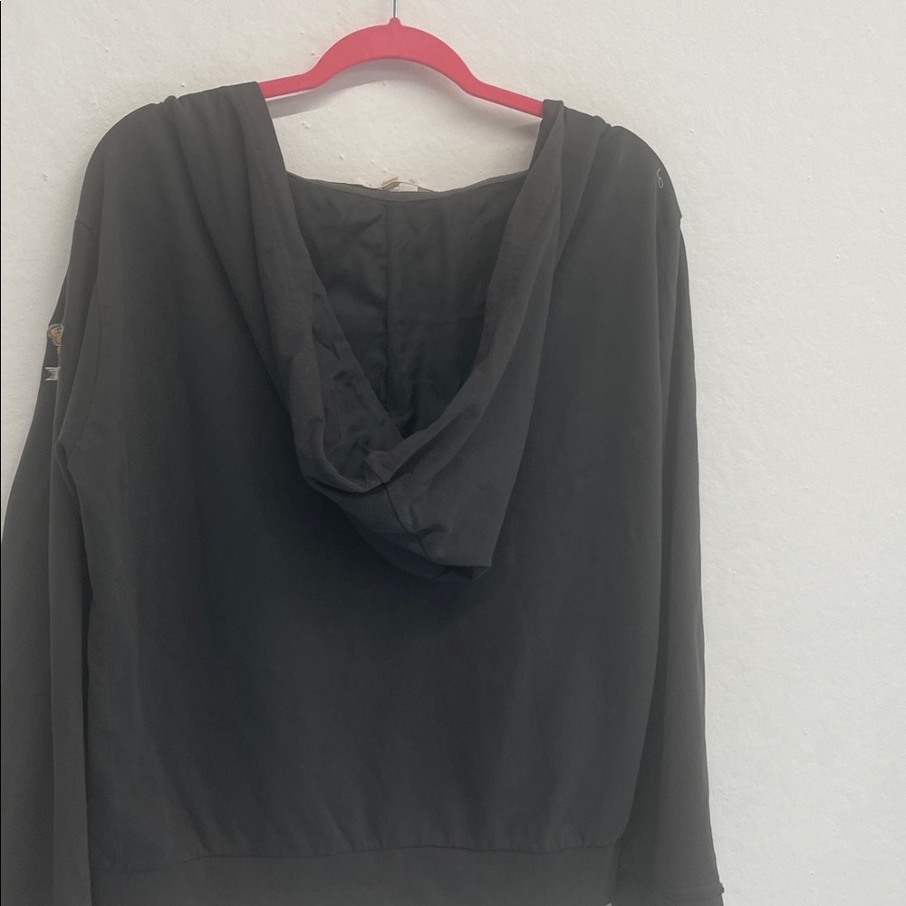 Odd Molly Anthropologie charcoal Gray Hoodie - Picture 4 of 4